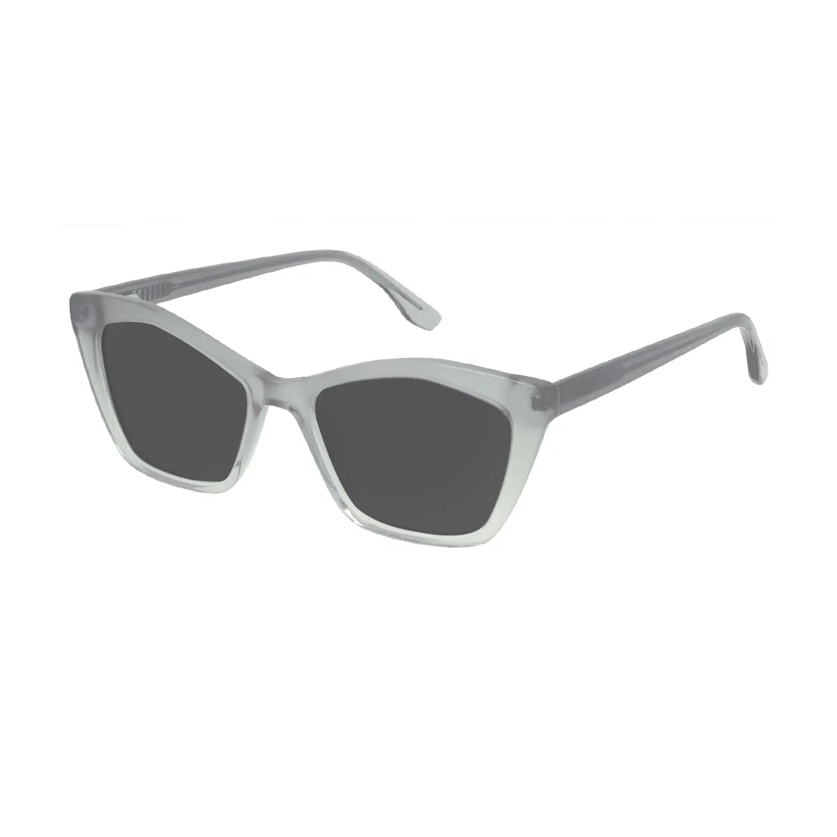 Yvonne - Cat-eye Green-Gray Sunglasses for Women