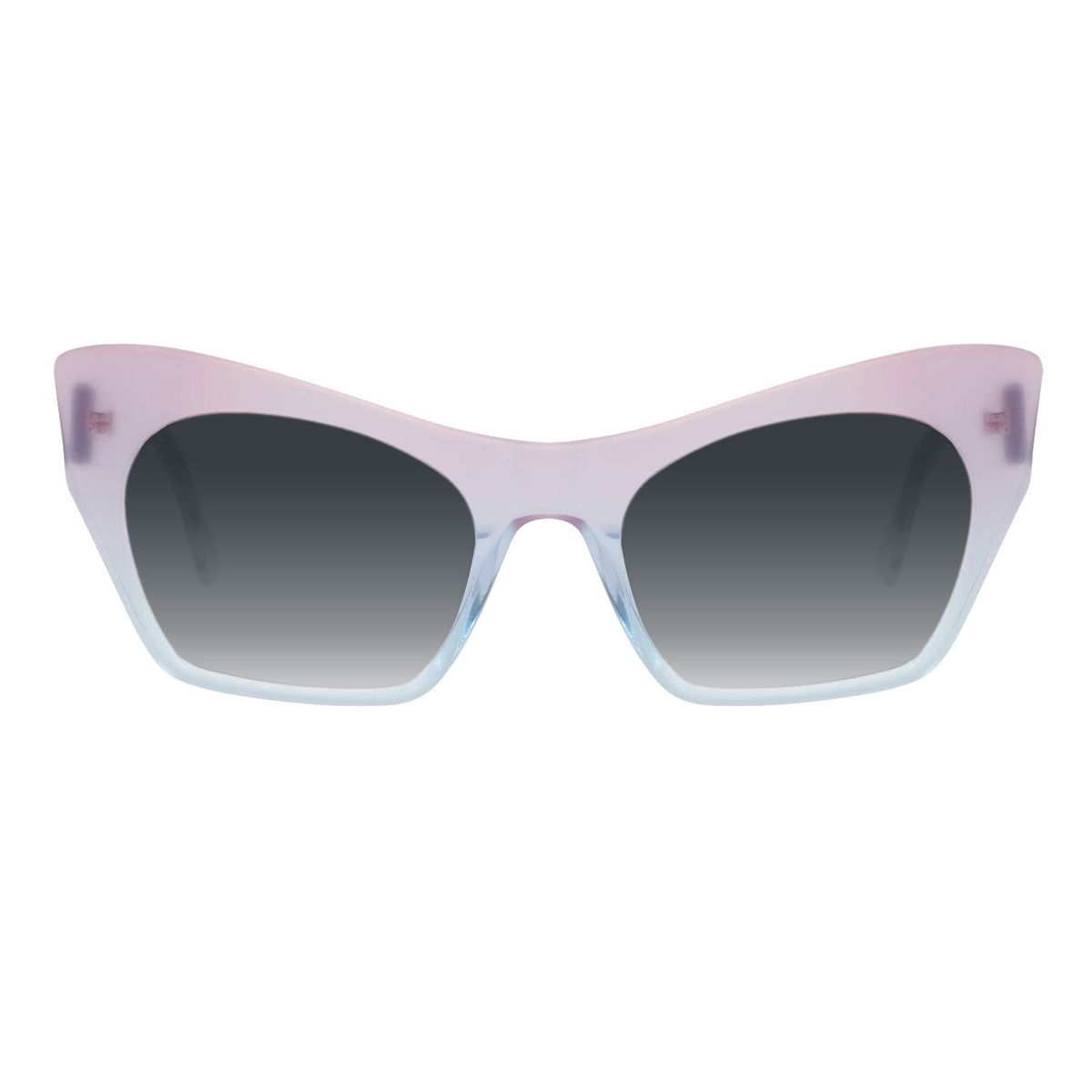cat-eye purple sunglasses