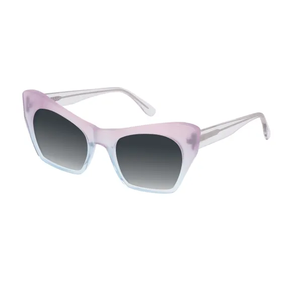 cat-eye purple sunglasses