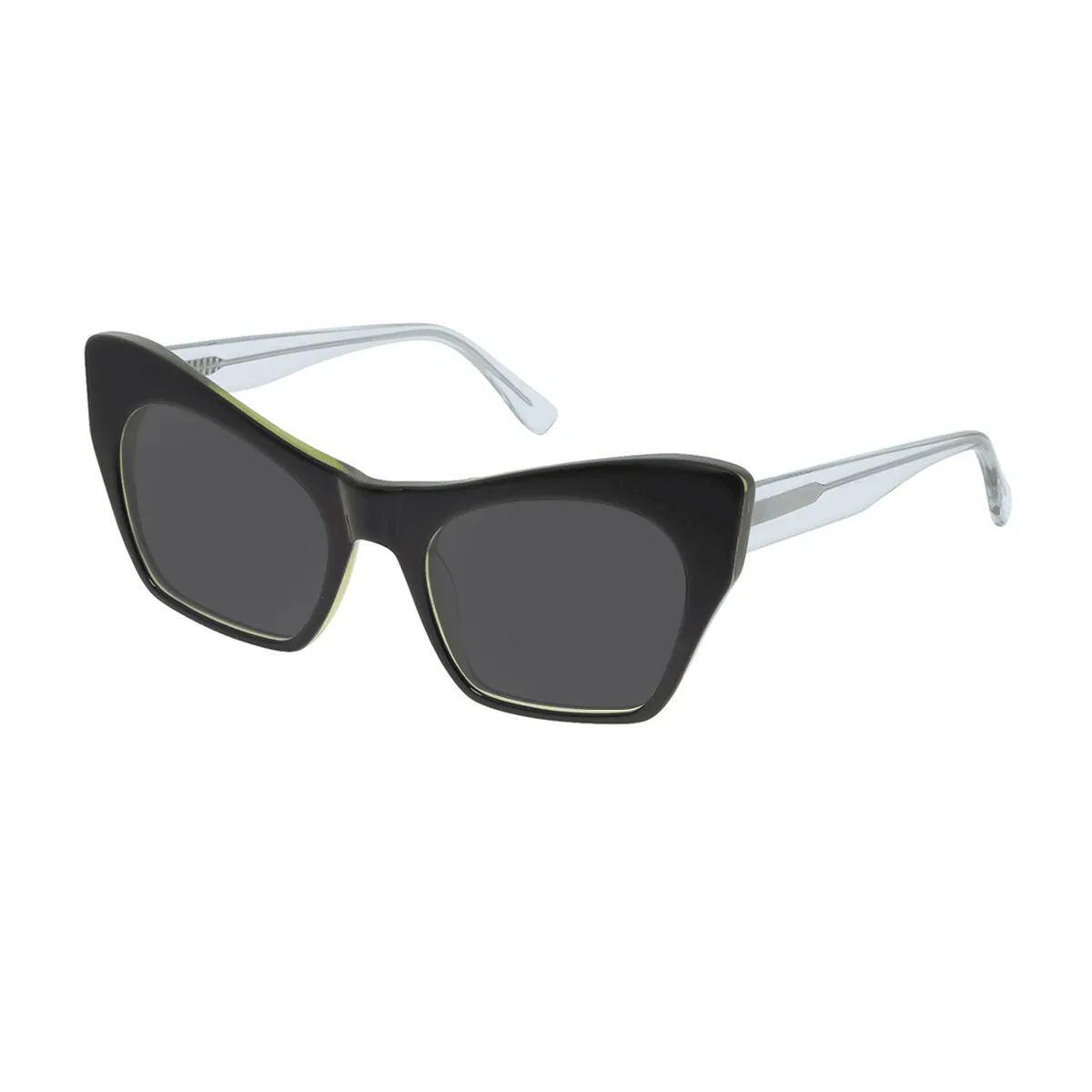 Lulu - Cat-eye Black Sunglasses for Women