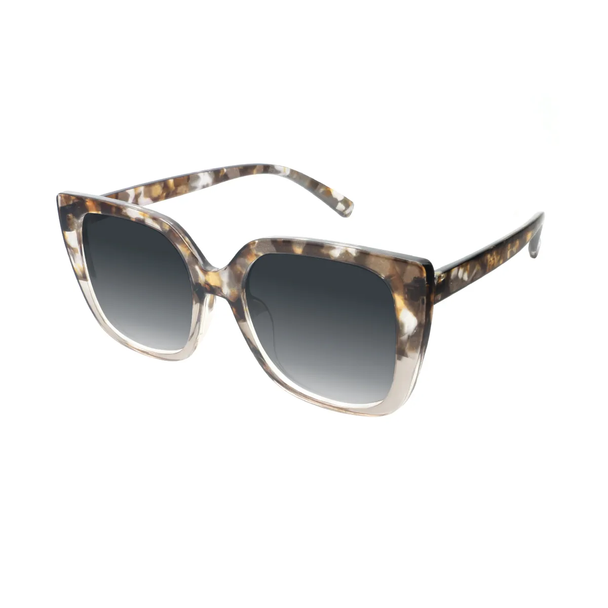 Jennie - Square Gray Sunglasses for Women