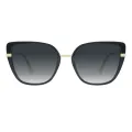 Shera - Square Black Sunglasses for Women
