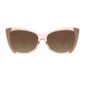 Lynne - Cat-eye Brown Sunglasses for Women
