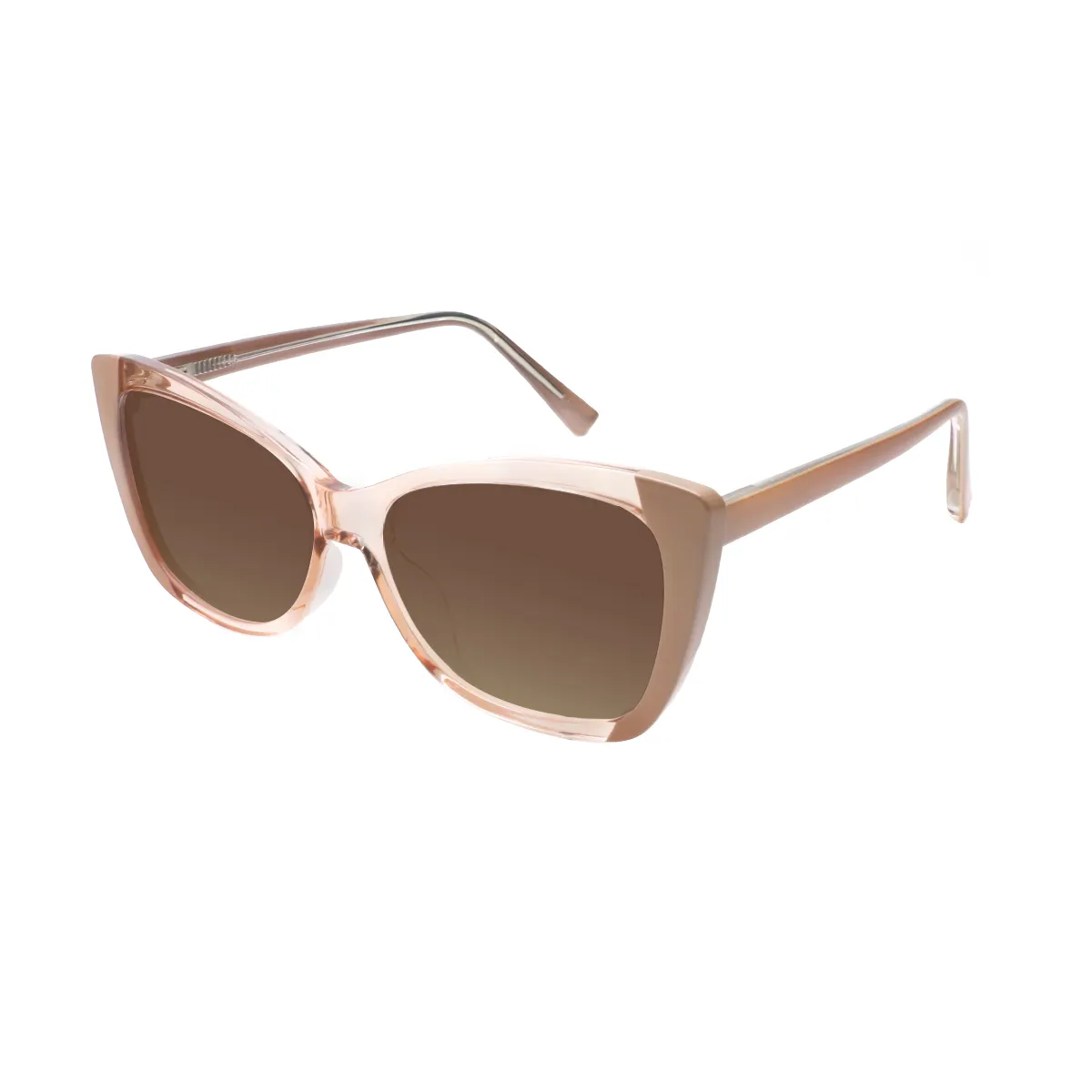 Lynne - Cat-eye Brown Sunglasses for Women