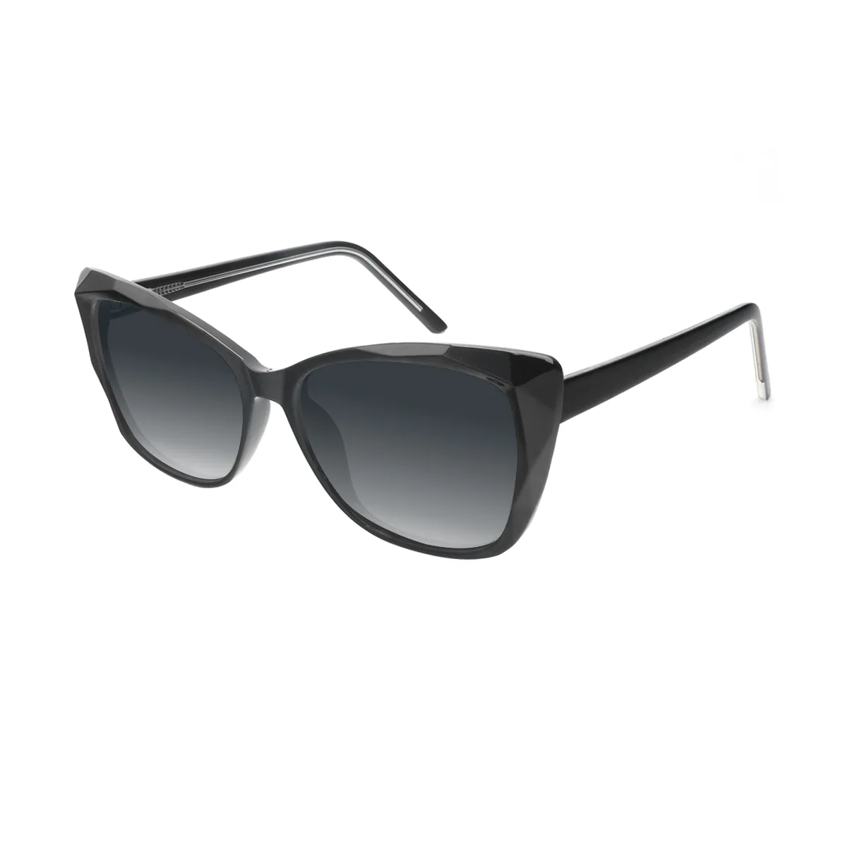 Bethel - Cat-eye Black Sunglasses for Women