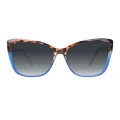 Bethel - Cat-eye Blue Sunglasses for Women