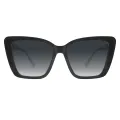 Madonna - Square Black Sunglasses for Women