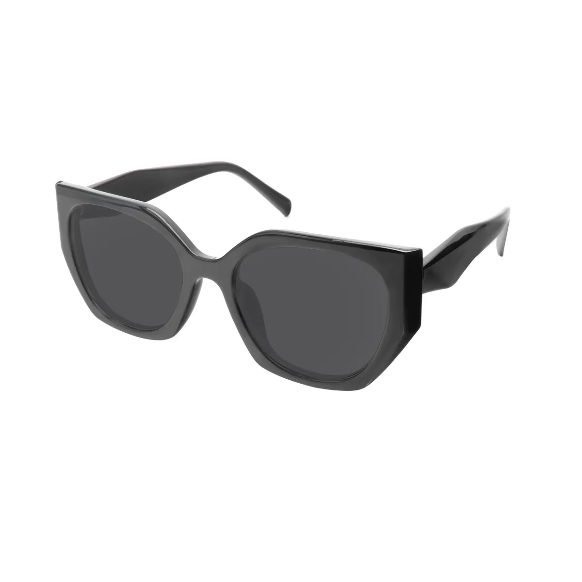 Prater - Geometric Black Sunglasses for Women