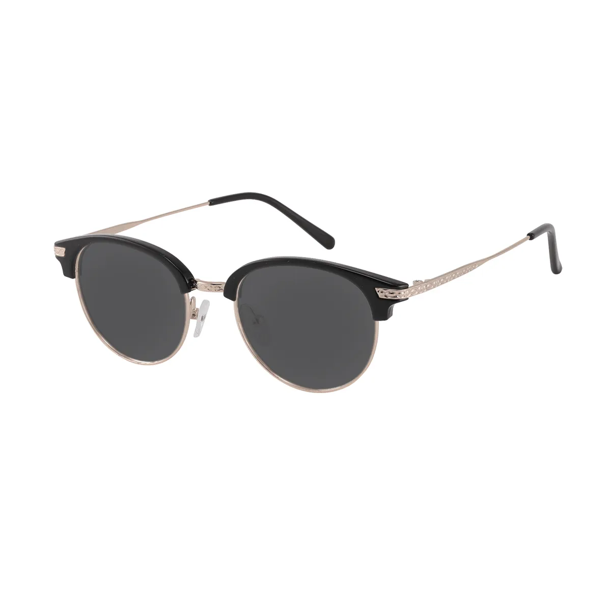 Swenson - Browline Black Sunglasses for Men & Women