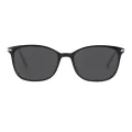 Thornton - Oval Black Sunglasses for Men & Women