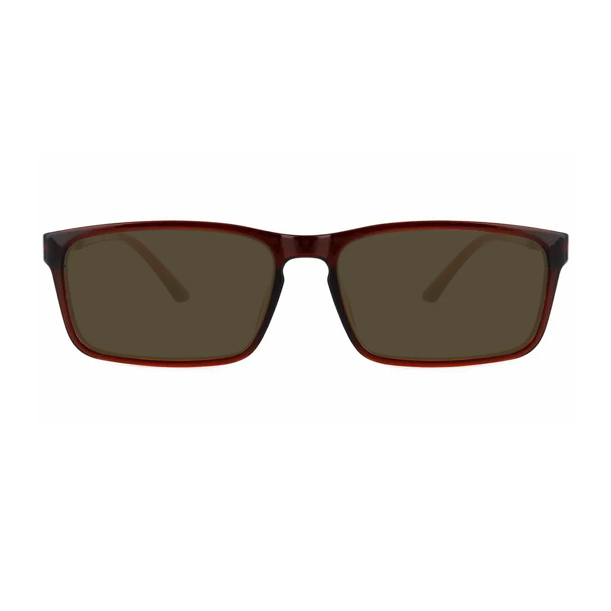 Classic Rectangle Brown  Sunglasses for Women & Men