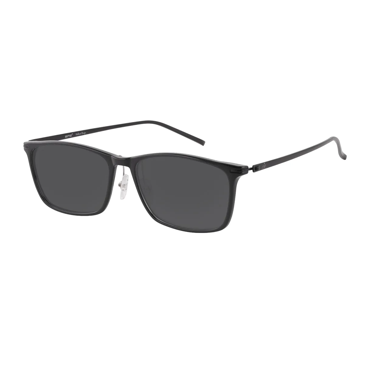 Bobbie - Rectangle Black Sunglasses for Men & Women