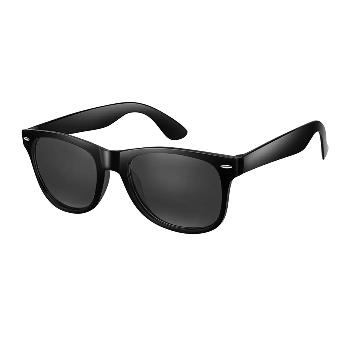 Eason - Browline Black Sunglasses for Men & Women