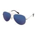 Quinn - Aviator Gold-blue Sunglasses for Men & Women