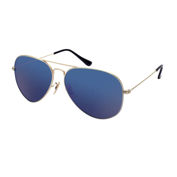 aviator gold-blue sunglasses
