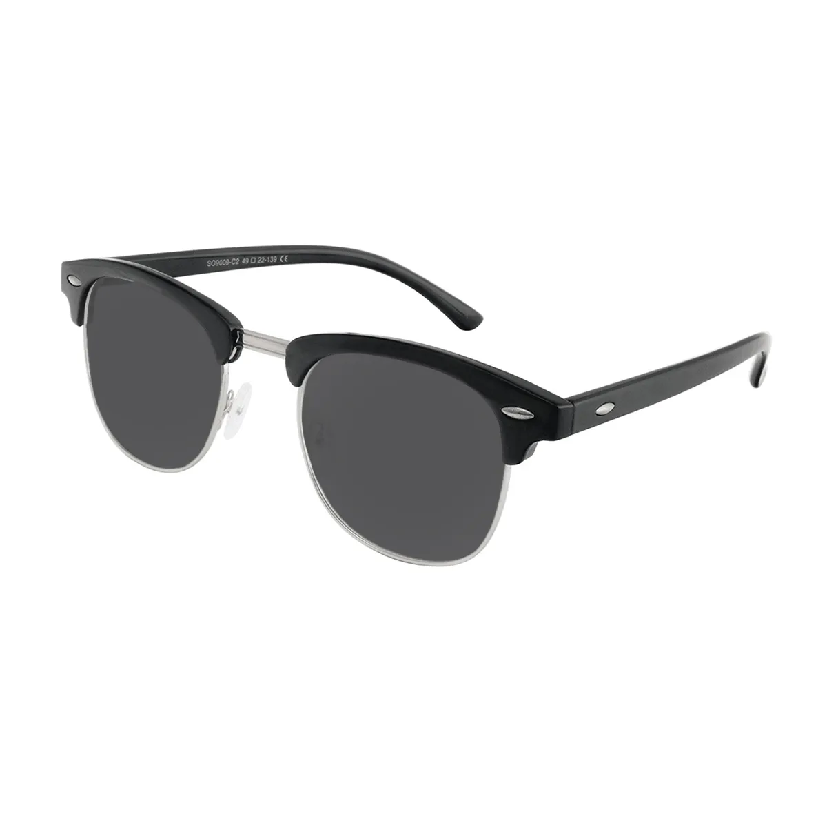 Napier - Browline Black Sunglasses for Men & Women
