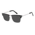 Sprague - Browline Black-Silver Sunglasses for Men & Women