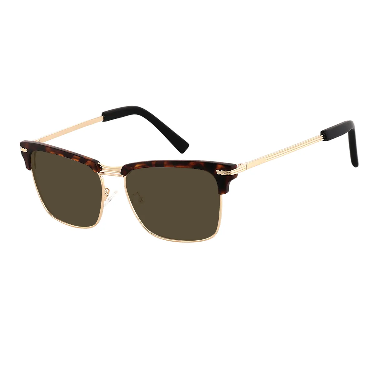 Sprague - Browline Demi-Gold Sunglasses for Men & Women