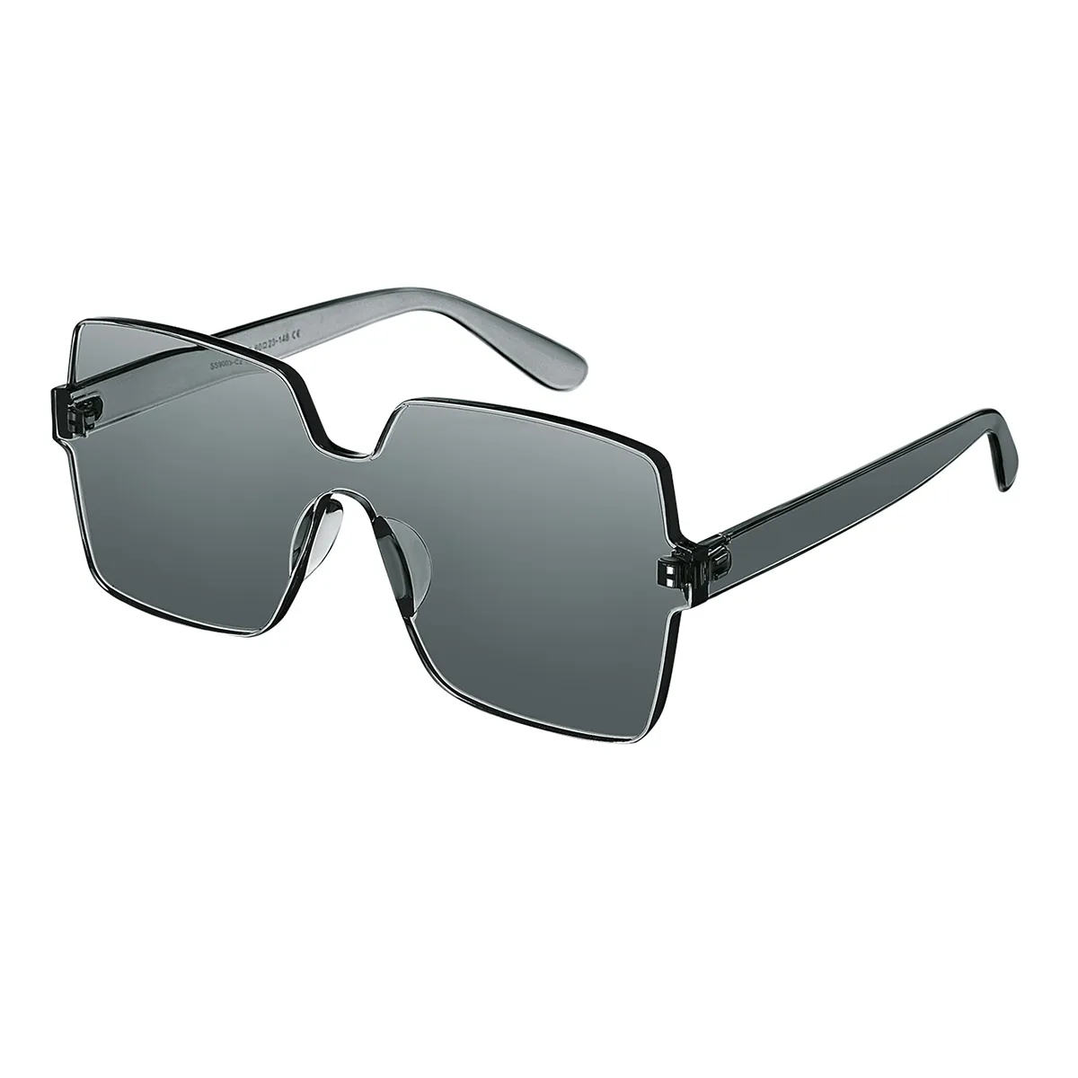 Macy - Geometric Gray Sunglasses for Women