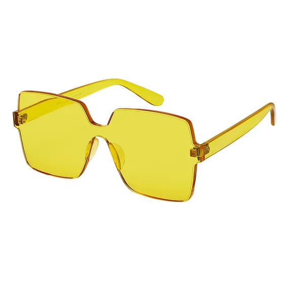 geometric yellow sunglasses