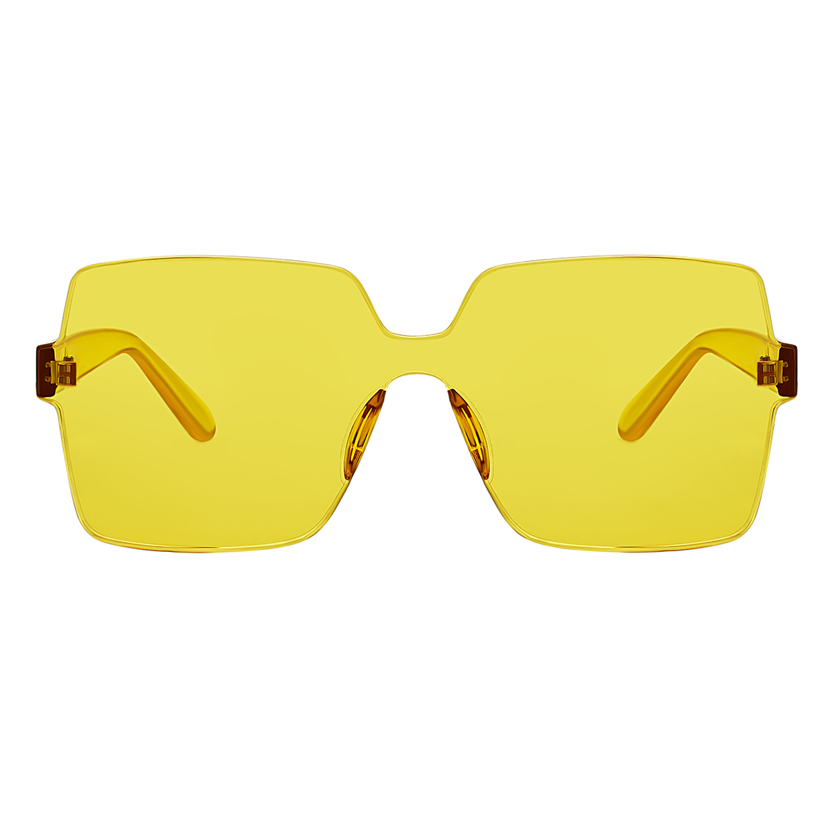 geometric yellow sunglasses