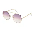 Dolly - Round Silver Sunglasses for Women