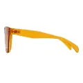 Wanda - Geometric Orange Sunglasses for Women