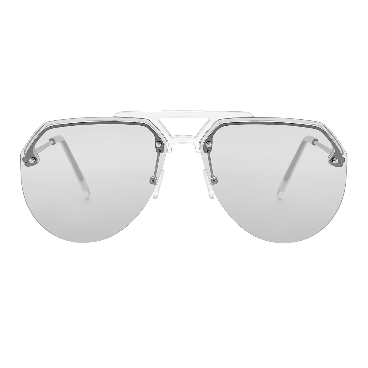 aviator silver1 sunglasses