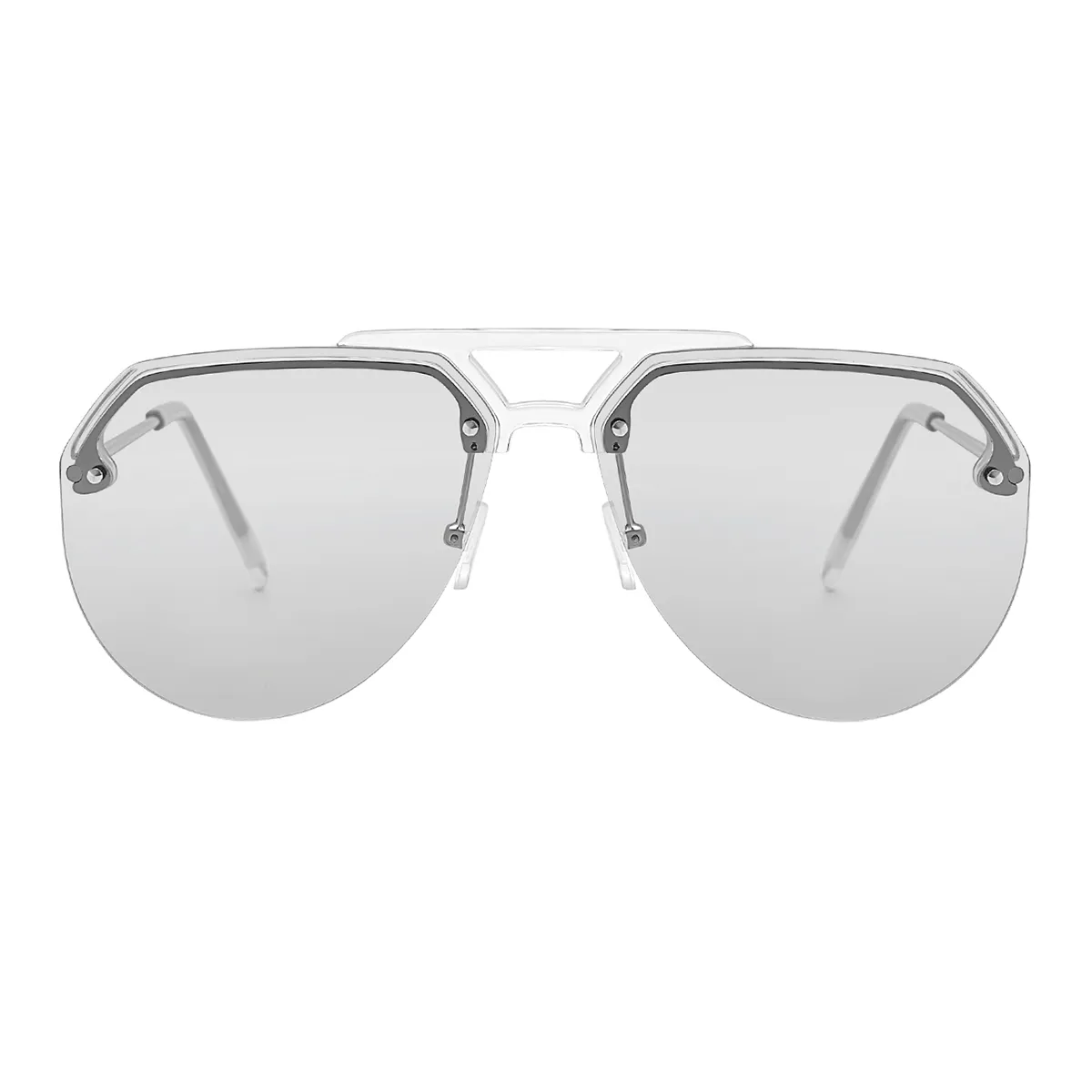 Fashion Aviator Silver/1  Sunglasses for Women