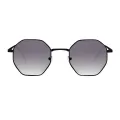 Shepard - Geometric Black Sunglasses for Women