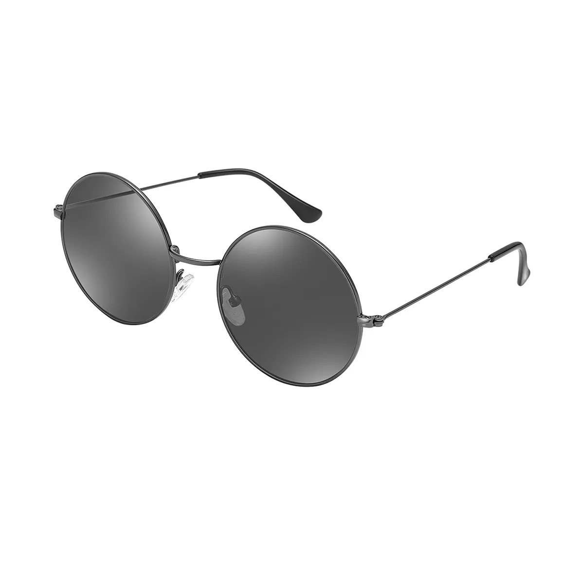 Pandora - Round Black Sunglasses for Women