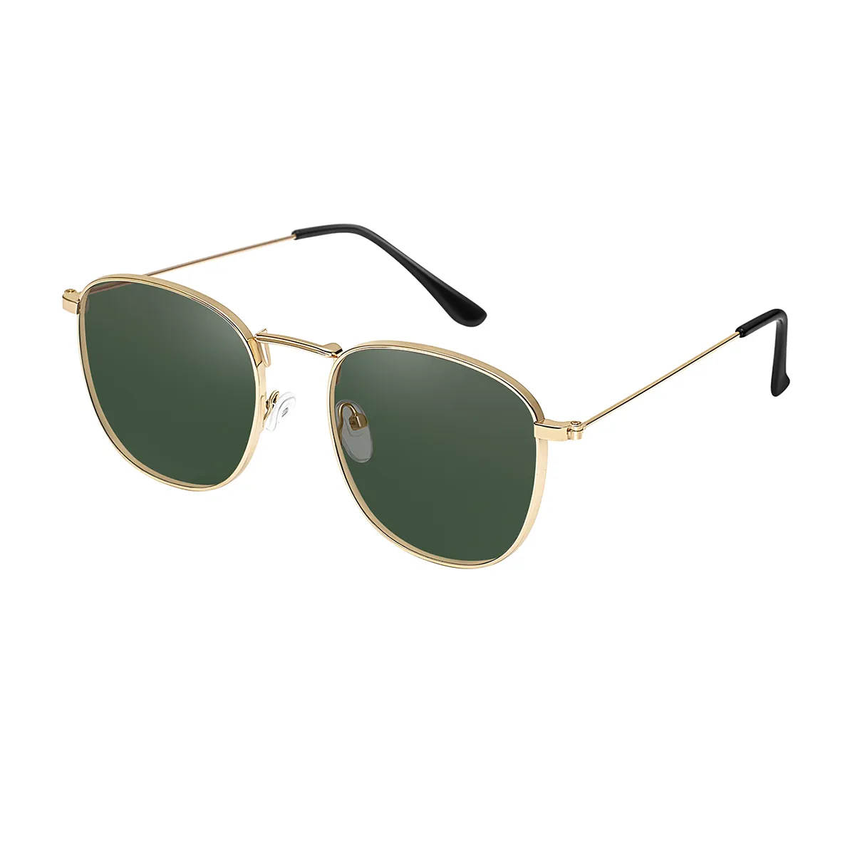 Murphy - Square Gold Sunglasses for Men & Women