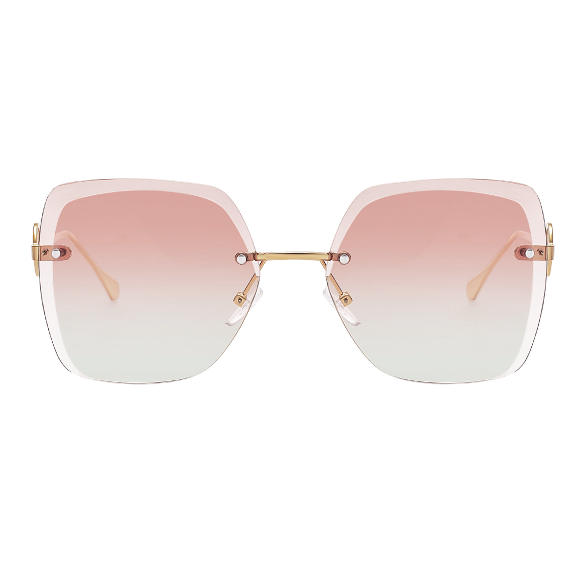 geometric pink sunglasses