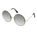Pansy - Round Gold Sunglasses for Women