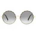 Pansy - Round Gold Sunglasses for Women