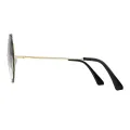 Pansy - Round Gold/1 Sunglasses for Women