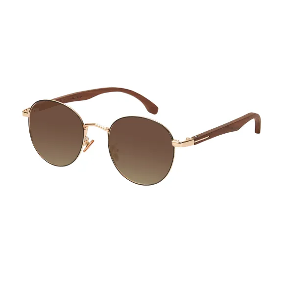 round black-brown sunglasses