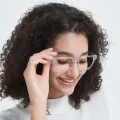 Cecilia - Square Translucent Glasses for Women