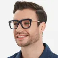 Bing - Square Blue Glasses for Men & Women