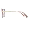 Olympia - Square Pink Glasses for Women