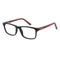Noricum - Rectangle Black-red Reading Glasses for Men & Women